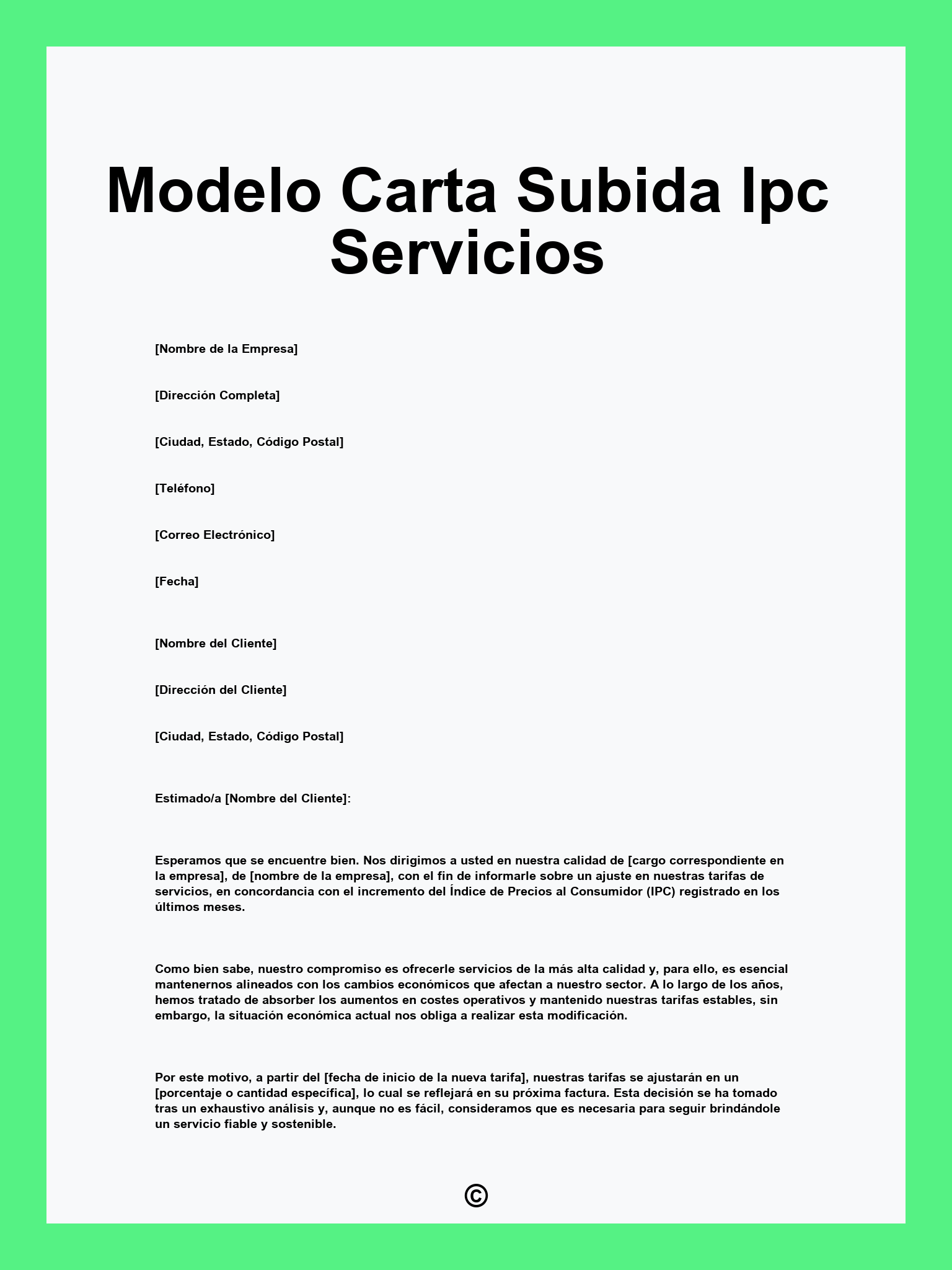 Modelo Carta Subida Ipc Servicios